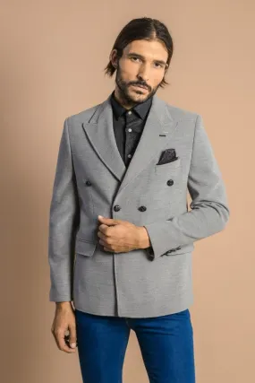 15615 Grey Double Breasted Jacket