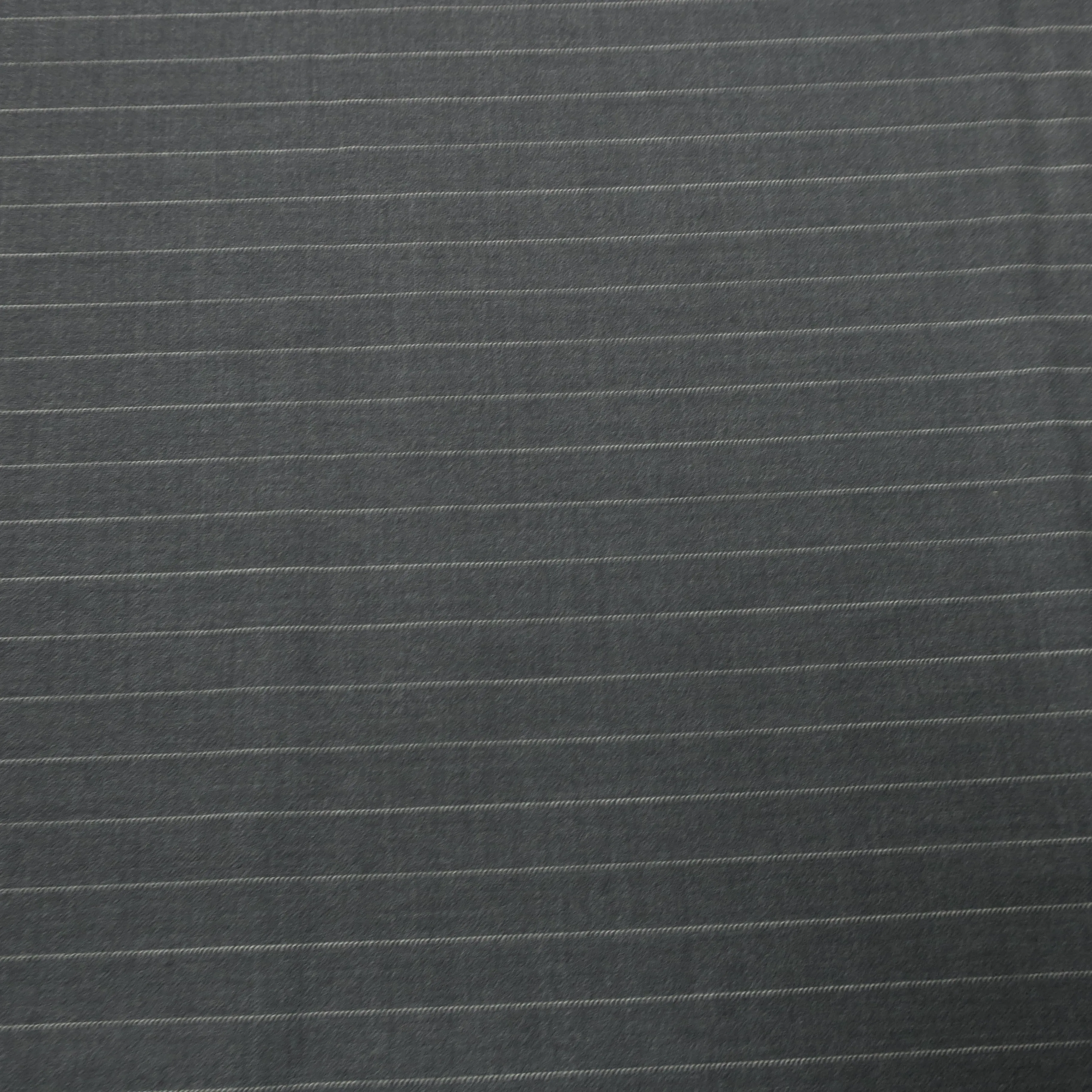 2.5 YDS Boulder Gray and White Pinstripe Super 130s Wool Loro Piana Fabric