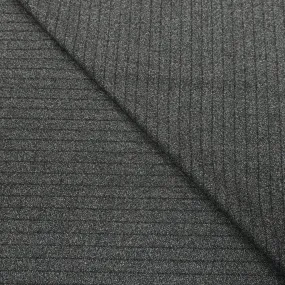 4 YDS Concord Gray Pinstripe Merino Wool Loro Piana Fabric