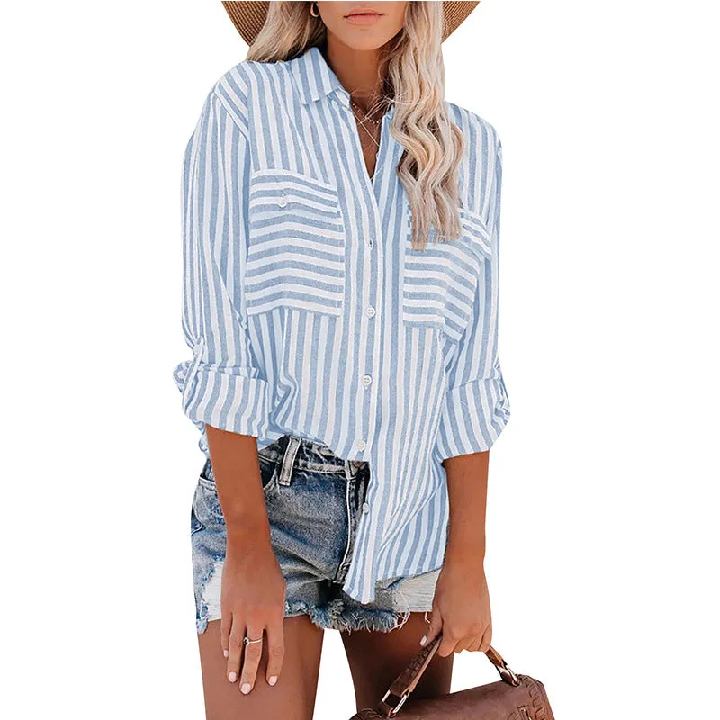 Basic Button Down Wholesale Blouse