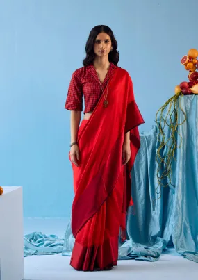 Bold Allure Scarlet Saree