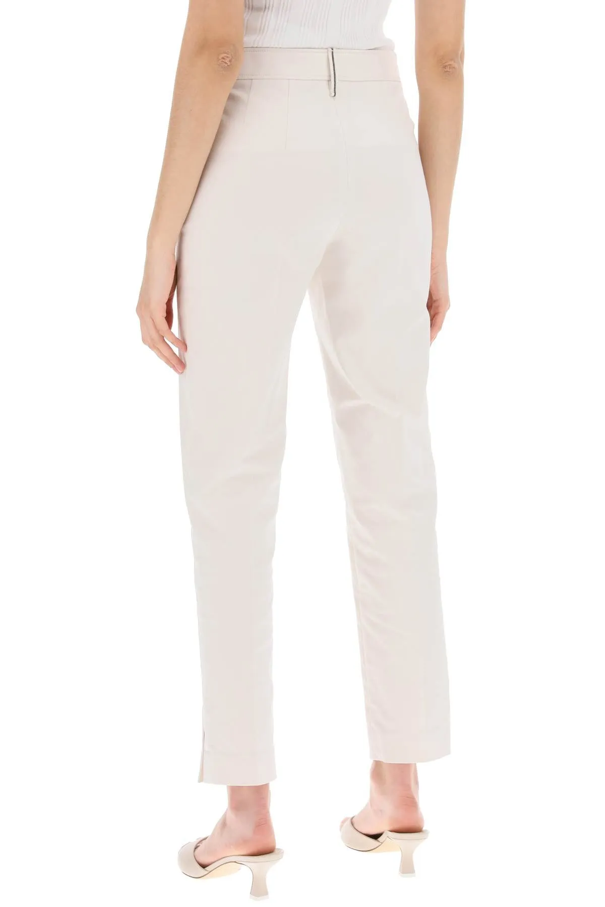 capri pants with belt loop and