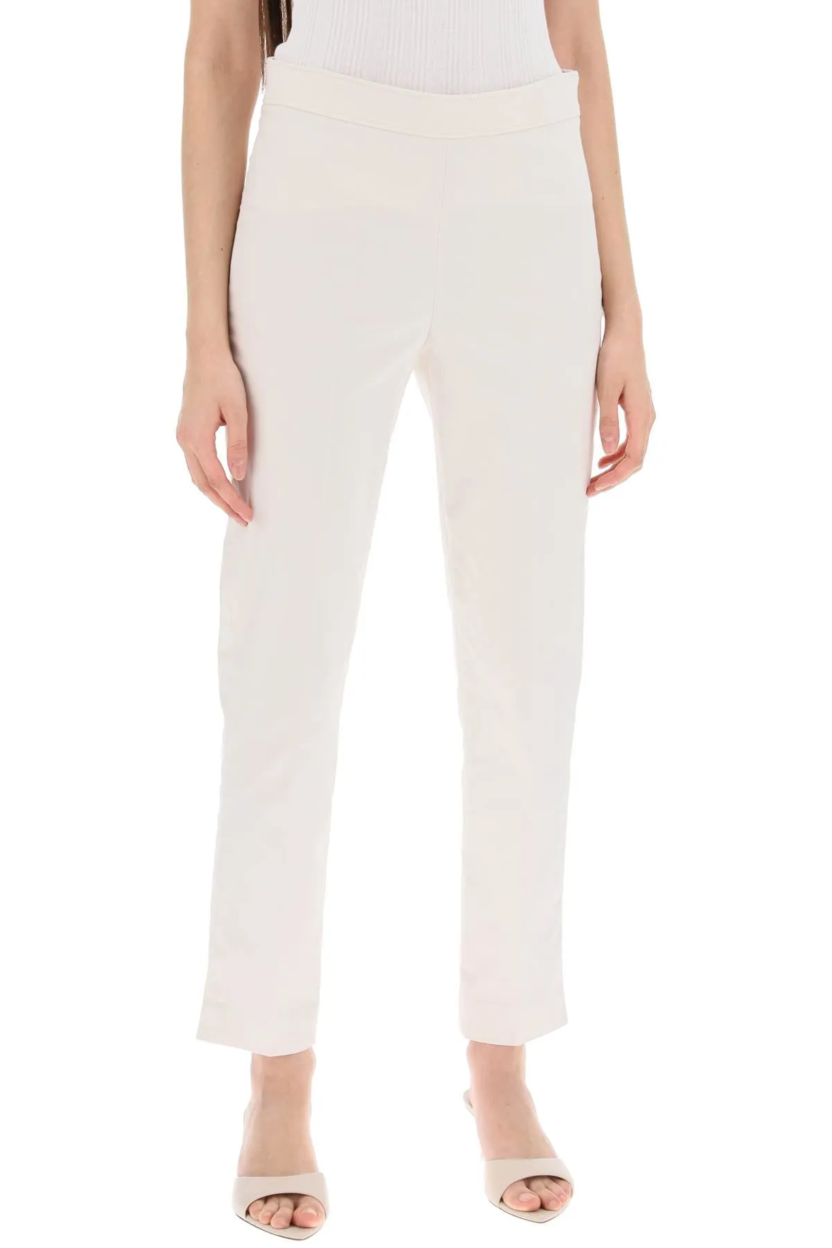 capri pants with belt loop and