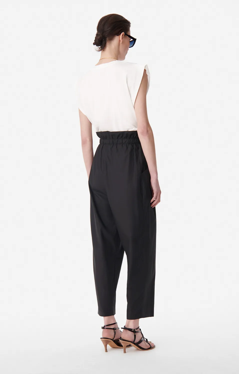 Casimir Black High-Waisted Trousers