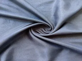 Charcoal Gray Plain Rose Silk Fabric (Wholesale)