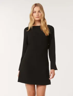 Colette Boat Neck Shift Mini Dress