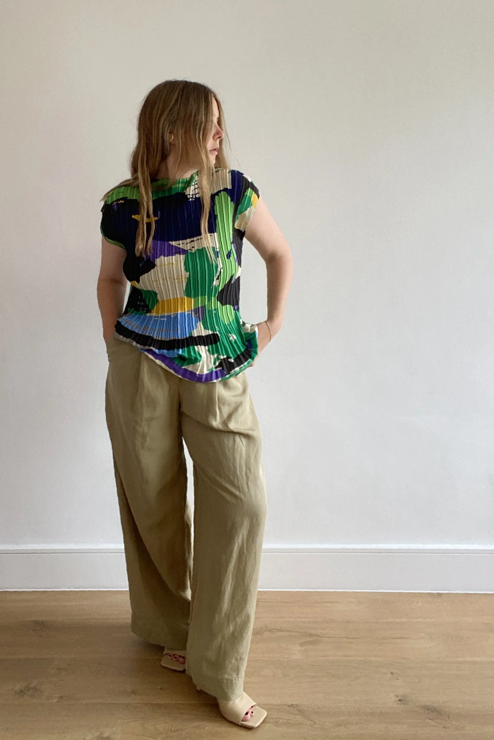 COS TAILORED HIGH-WAISTED WIDE-LEG TROUSERS