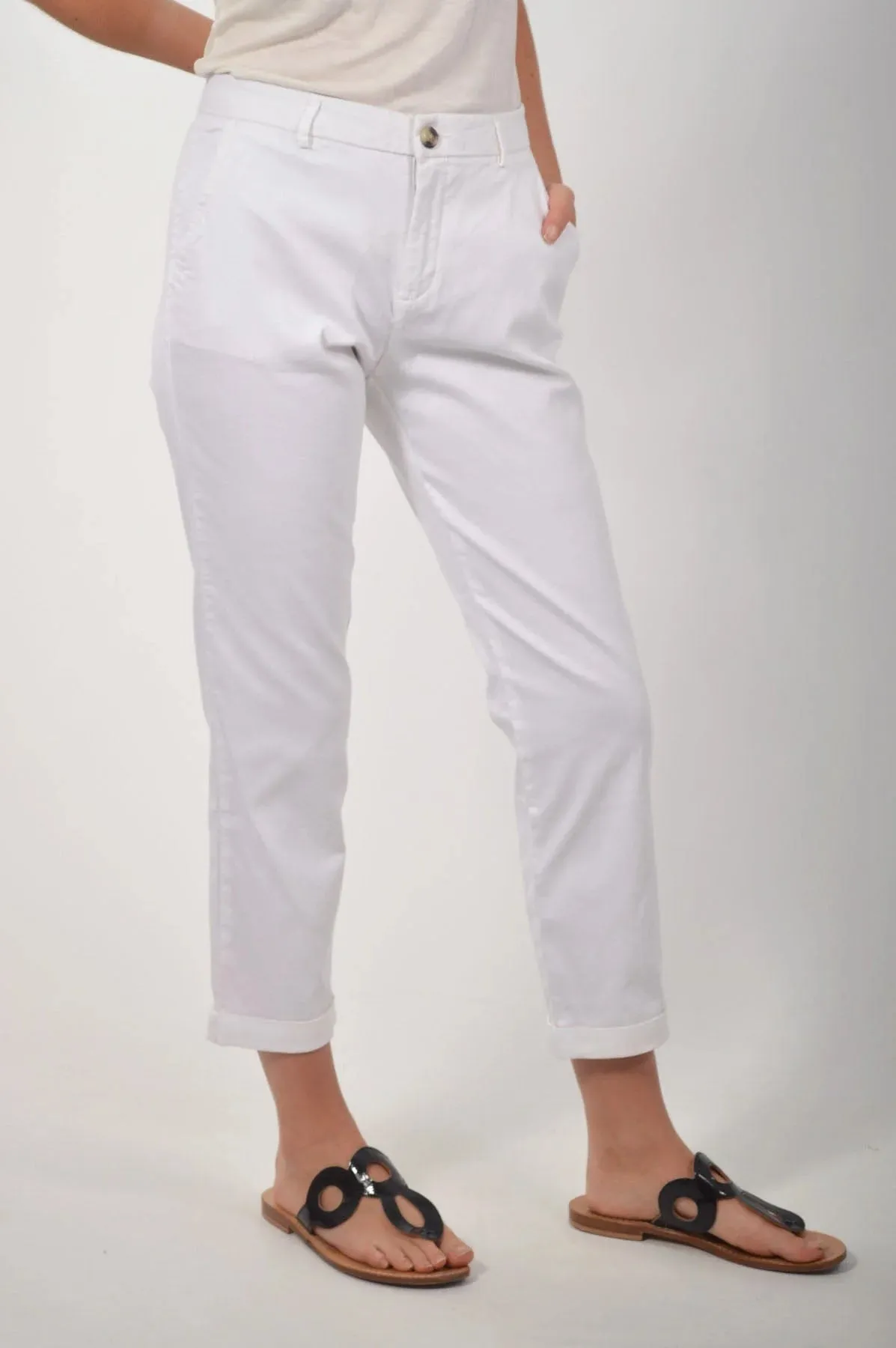 Cropped Chino Trousers