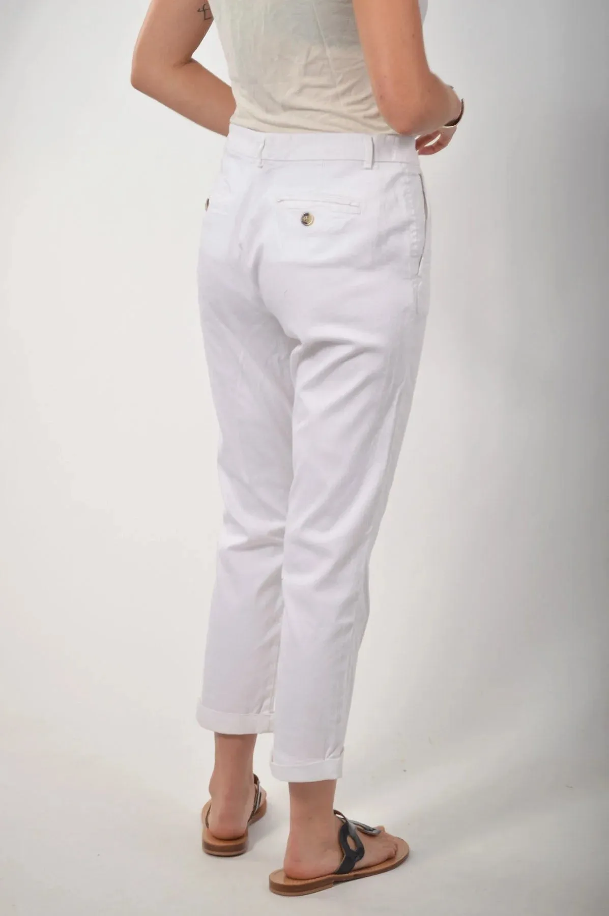 Cropped Chino Trousers