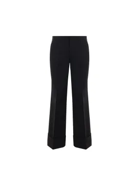 Cropped Wool Trousers