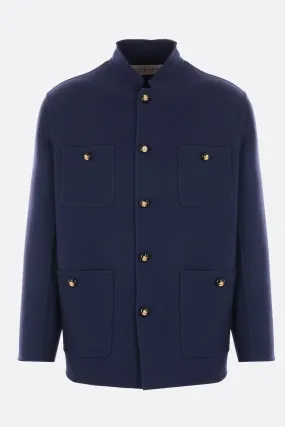 Double Wool Mandarin Collar Jacket