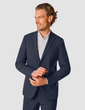 Essential Blazer Slim Navy Pinstripe