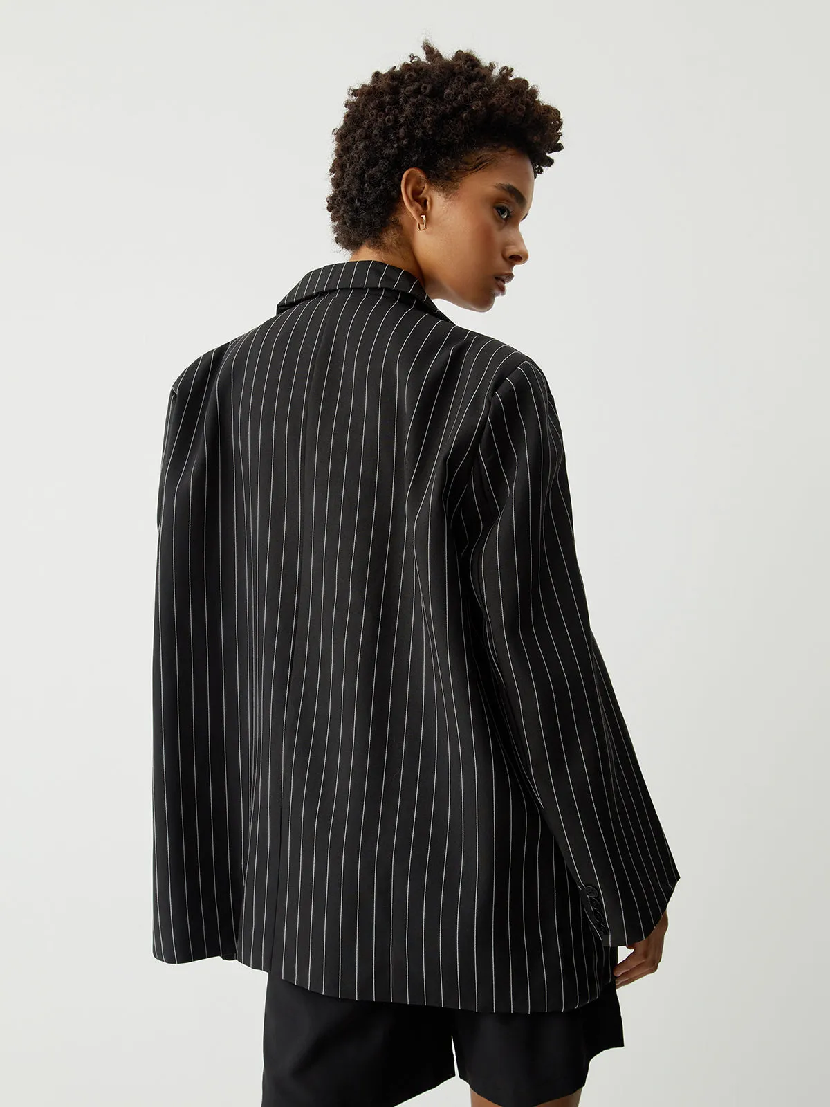 Essential Charming Pinstripe Blazer