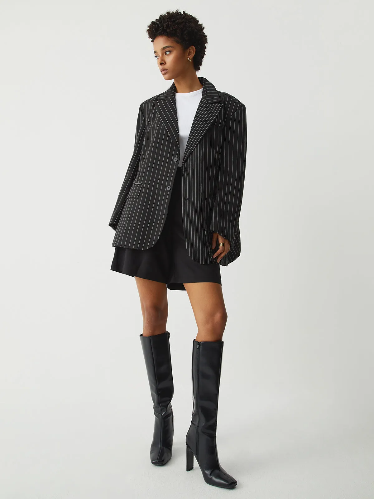 Essential Charming Pinstripe Blazer