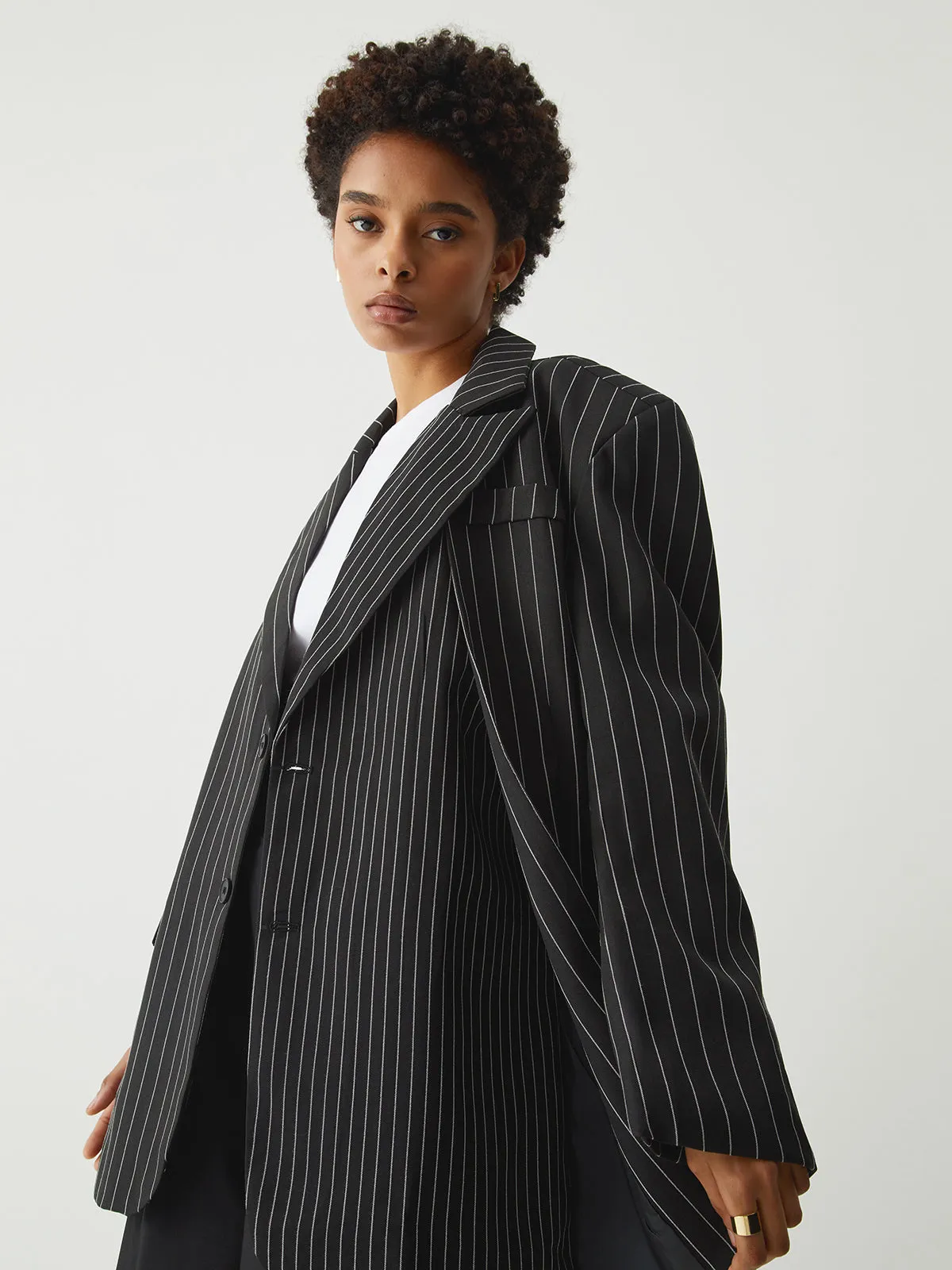 Essential Charming Pinstripe Blazer