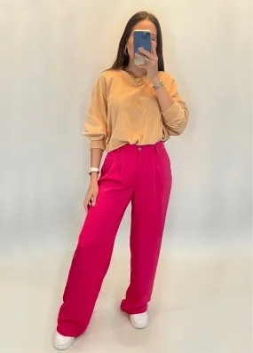 Estella Trousers- Fuschia