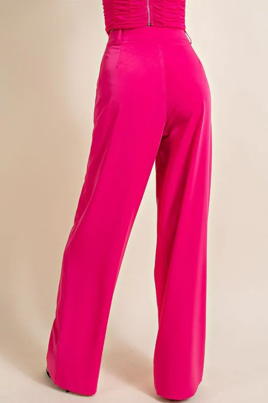 Estella Trousers- Fuschia