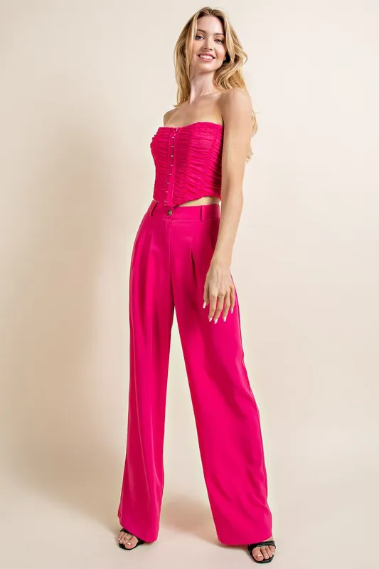 Estella Trousers- Fuschia