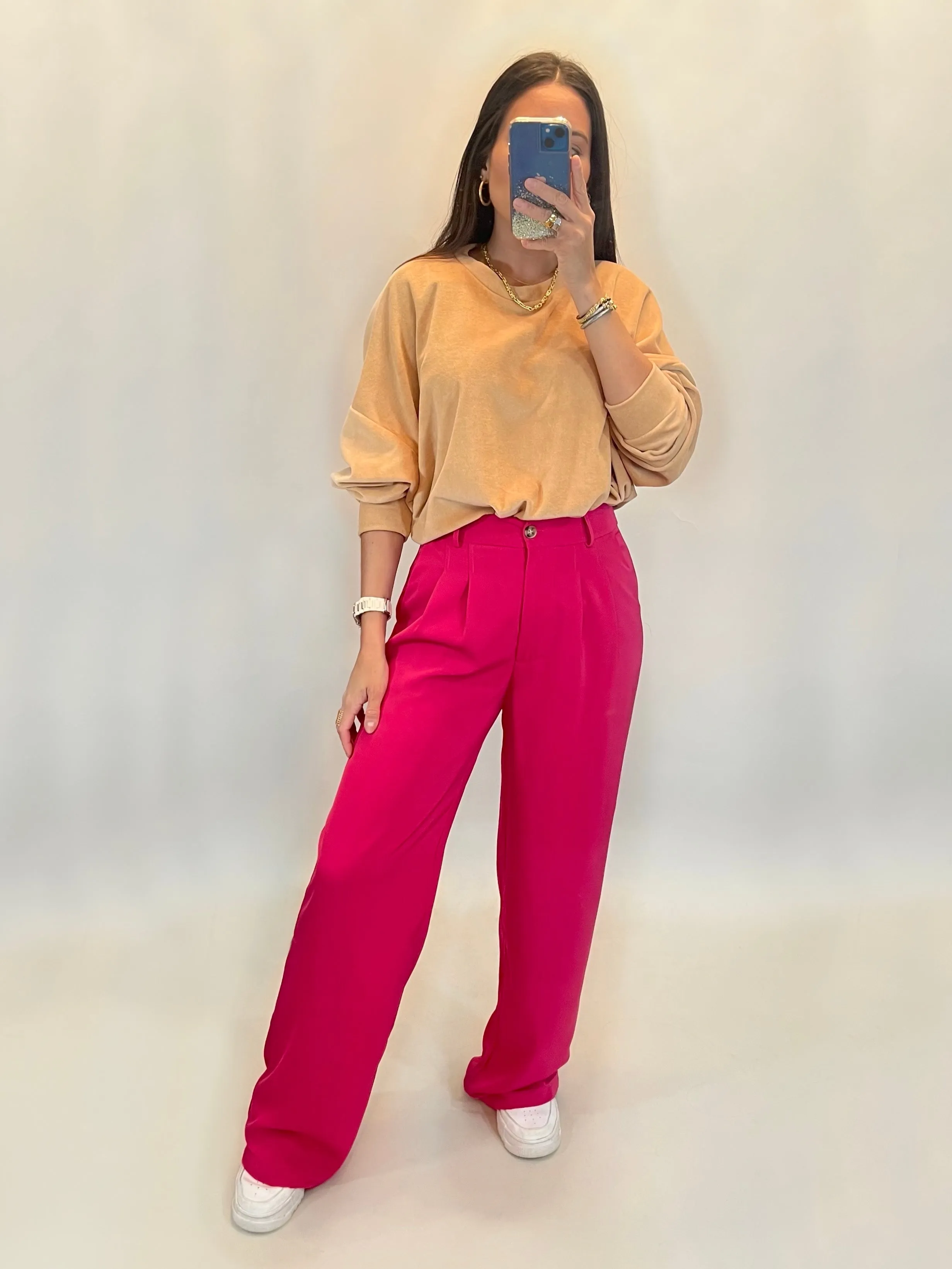 Estella Trousers- Fuschia