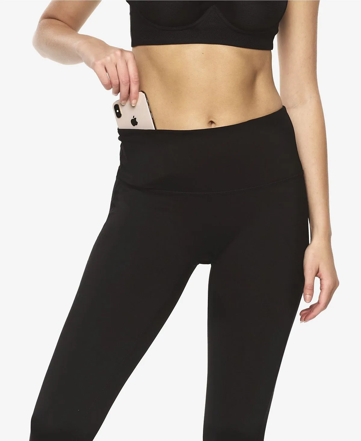 Felina High Waisted Leggings, Black