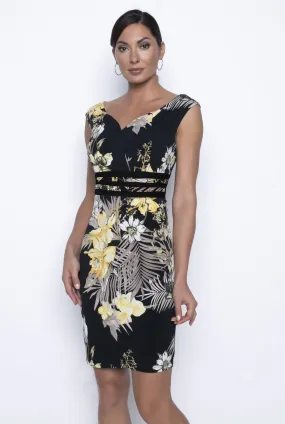 Frank Lyman Dress | Black / Yellow