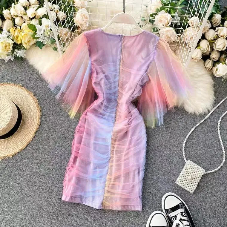 Holographic Tulle Dress