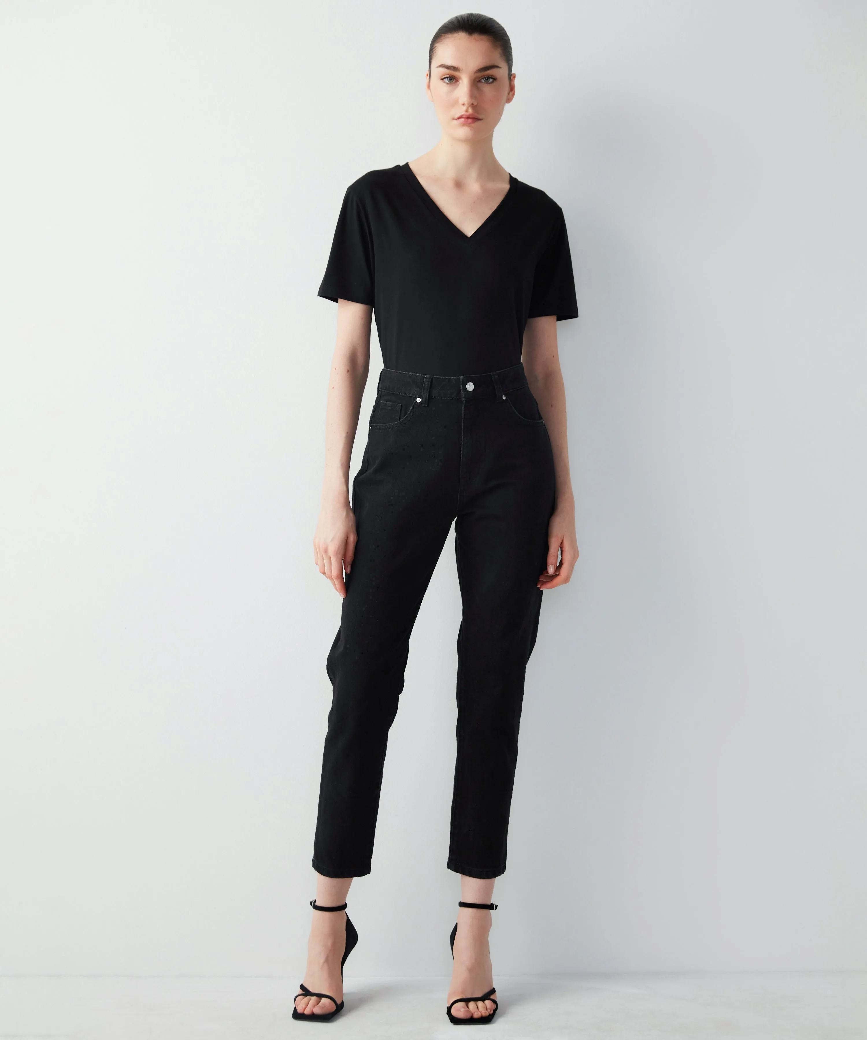 Ipekyol Mom Fit Cropped Jeans Black