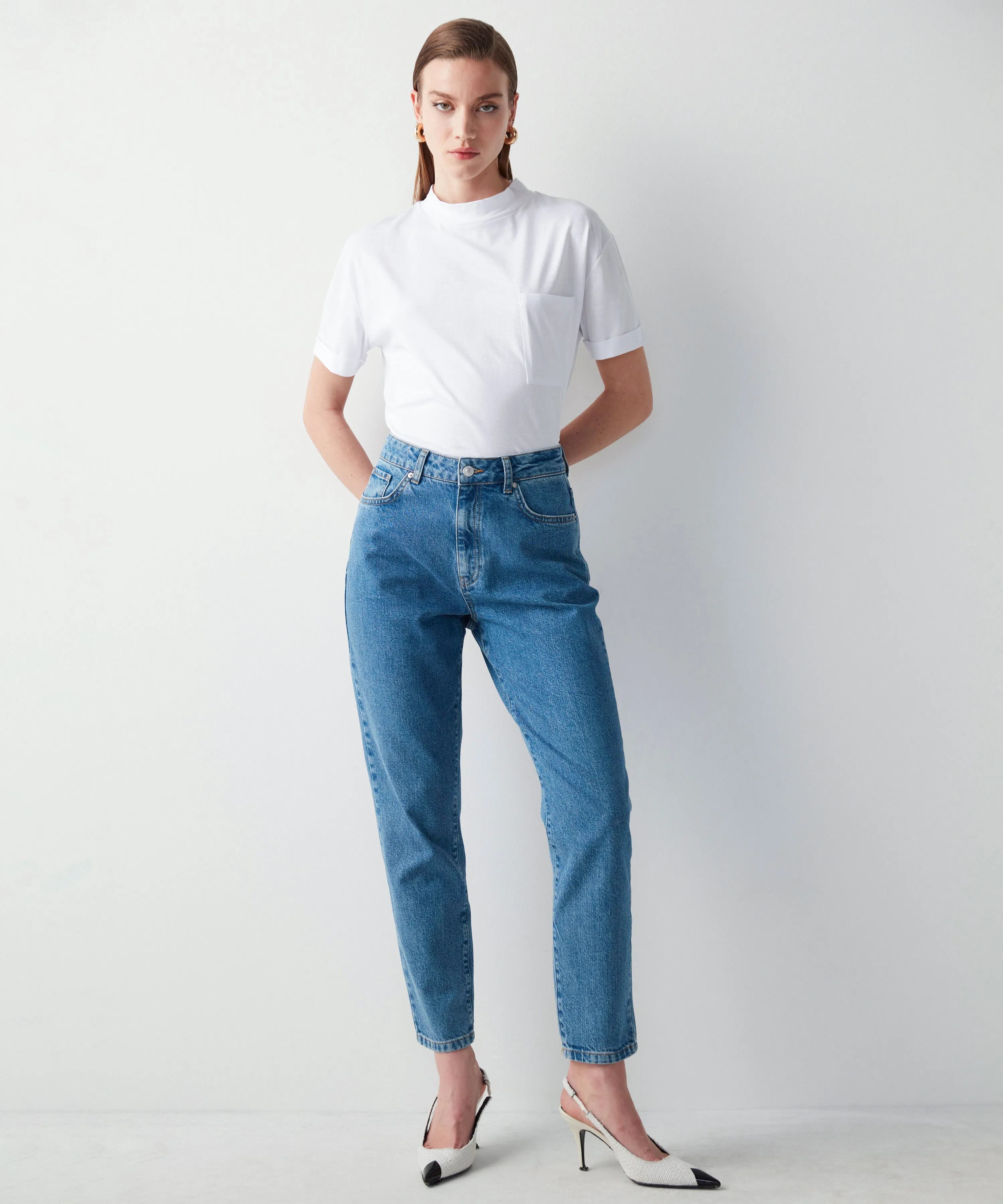 Ipekyol Mom Fit Cropped Jeans Indigo