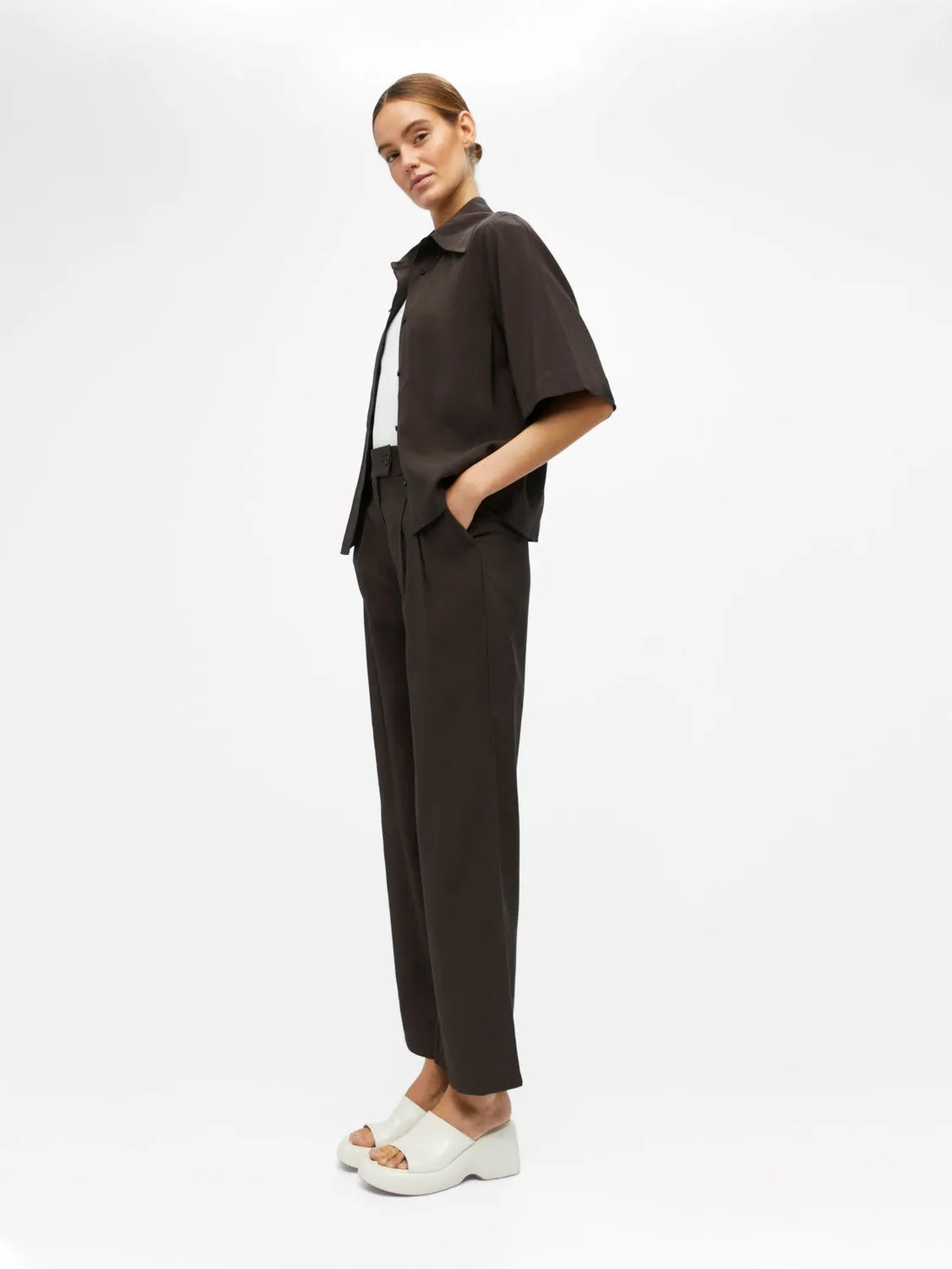 Jo High Waisted Trousers (Java)