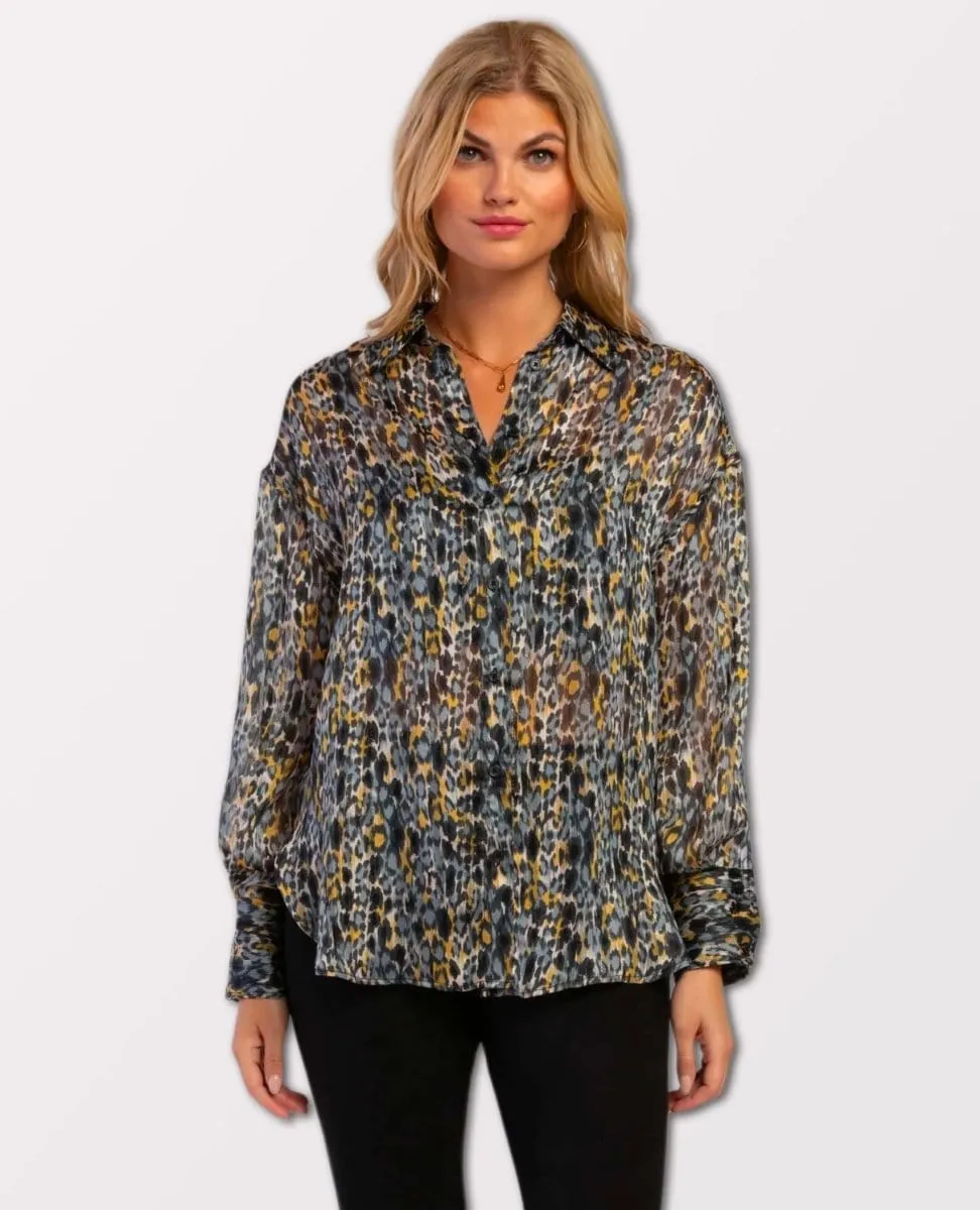 Julietta Gold Button Down