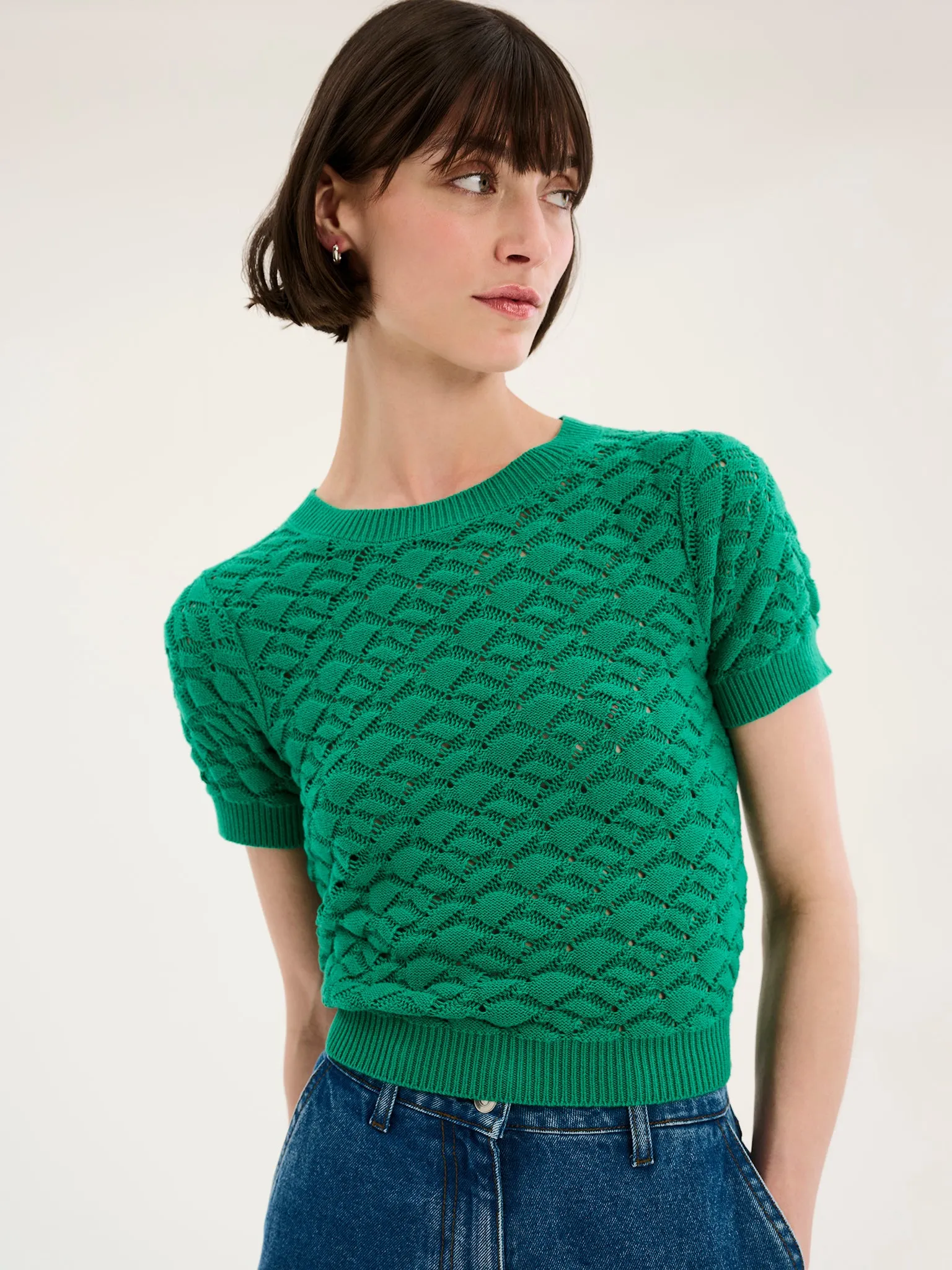 Lexi Honeycomb Stitch Top