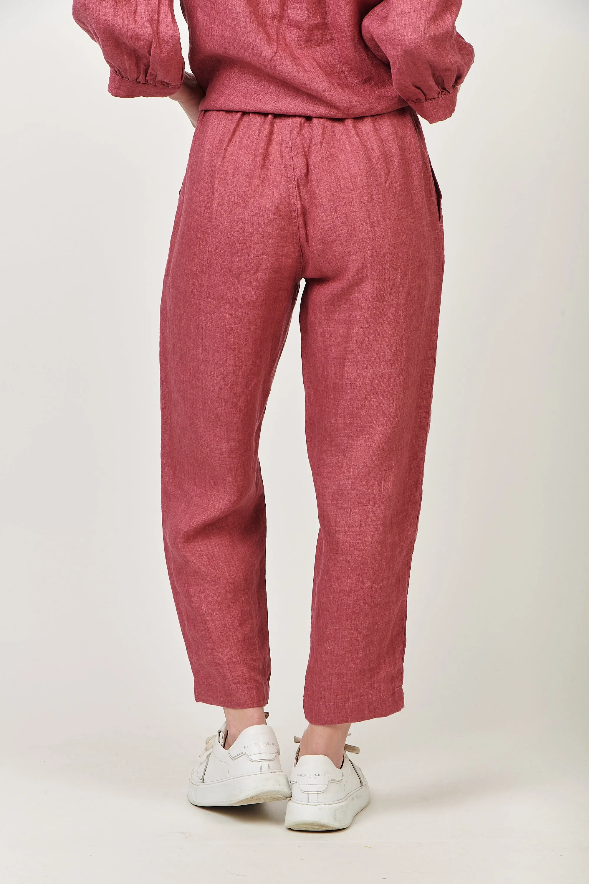 Linen Crop Trousers