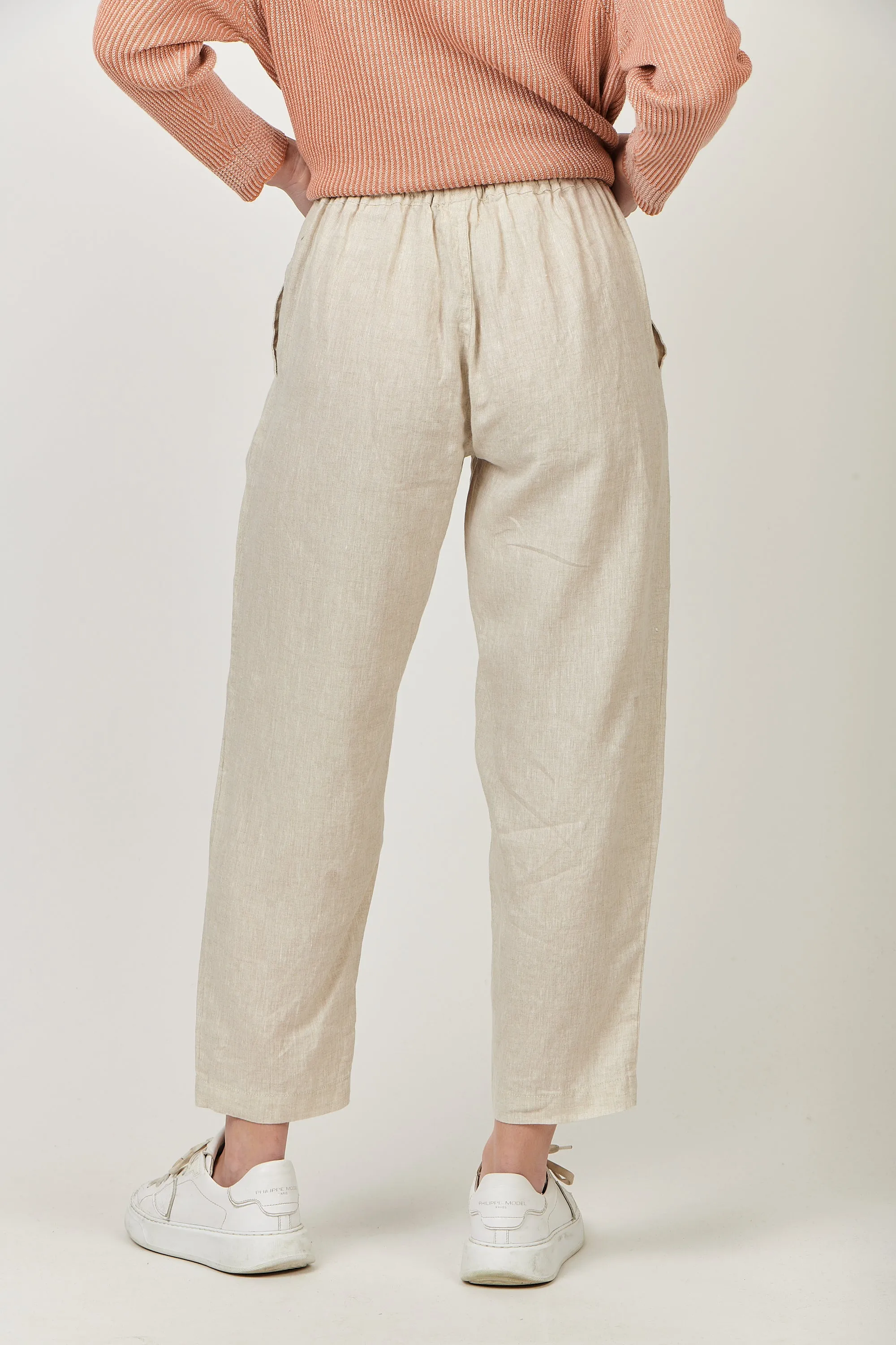 Linen Crop Trousers