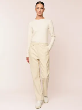 Lumi Cropped Trouser - Ecru