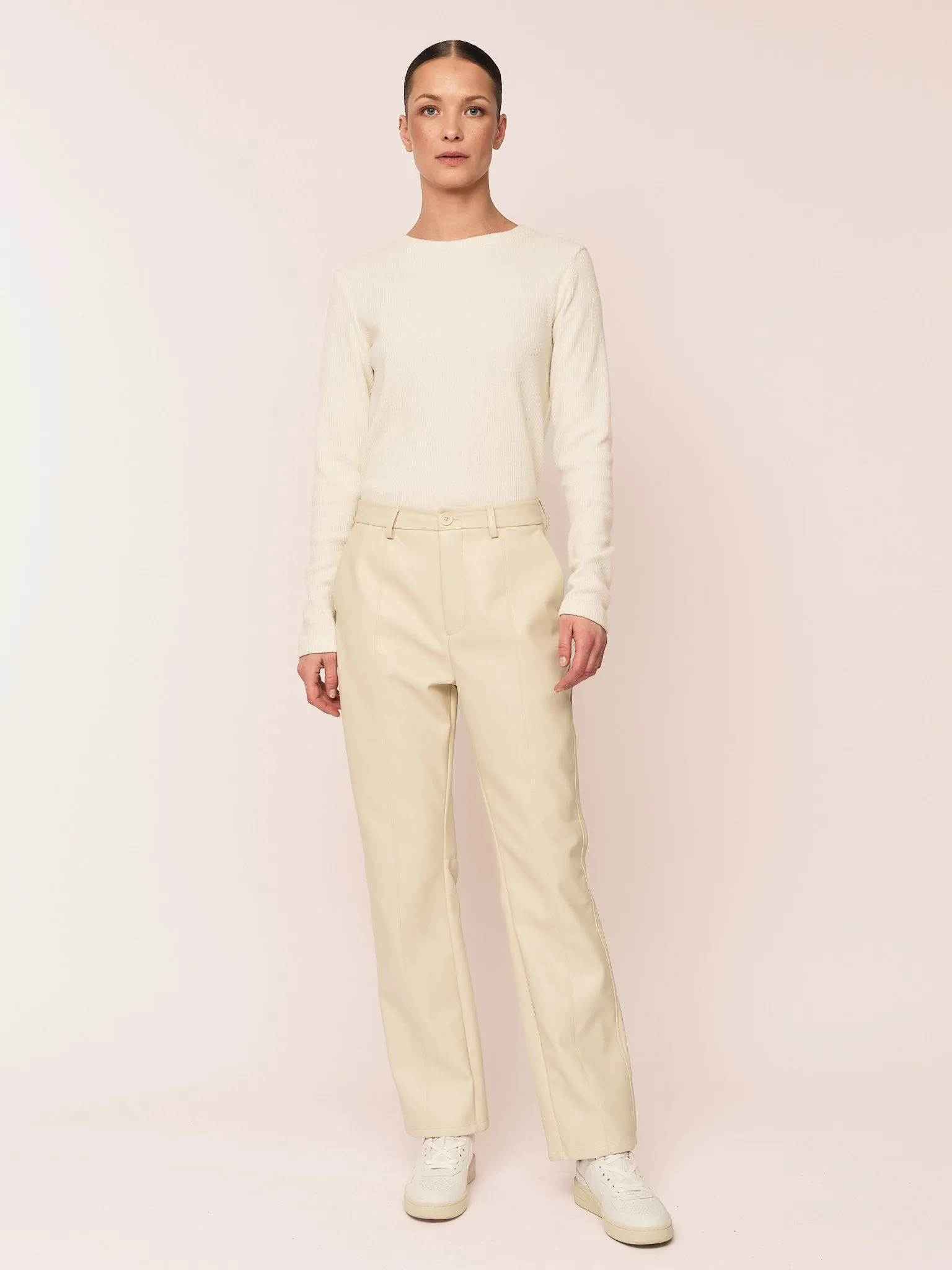 Lumi Cropped Trouser - Ecru