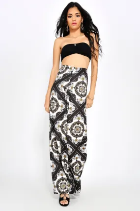 Multi High Waisted Palazzo Trousers