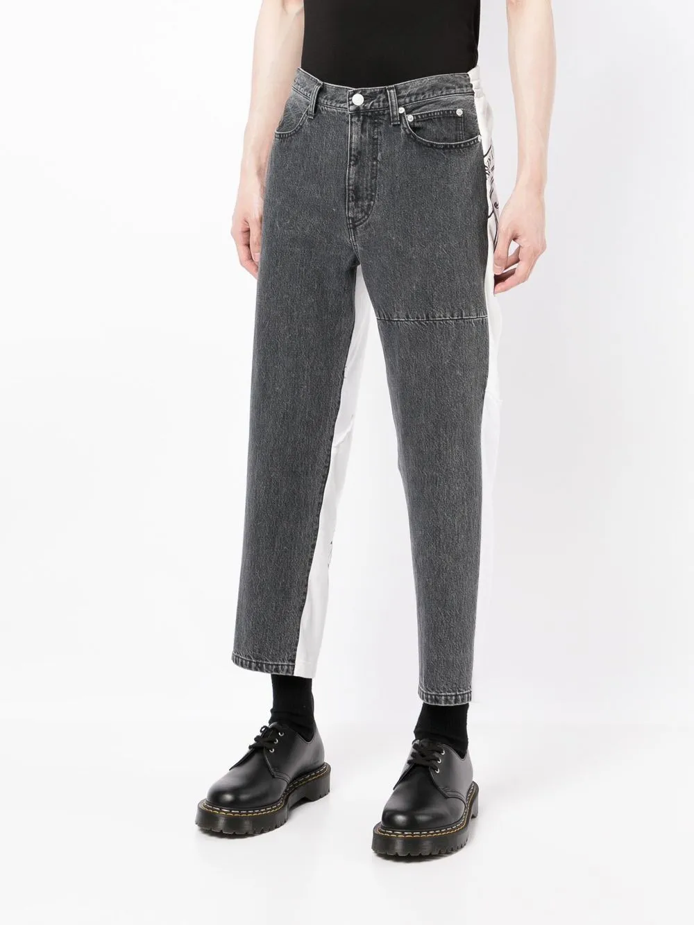 Panelled Cropped Trousers