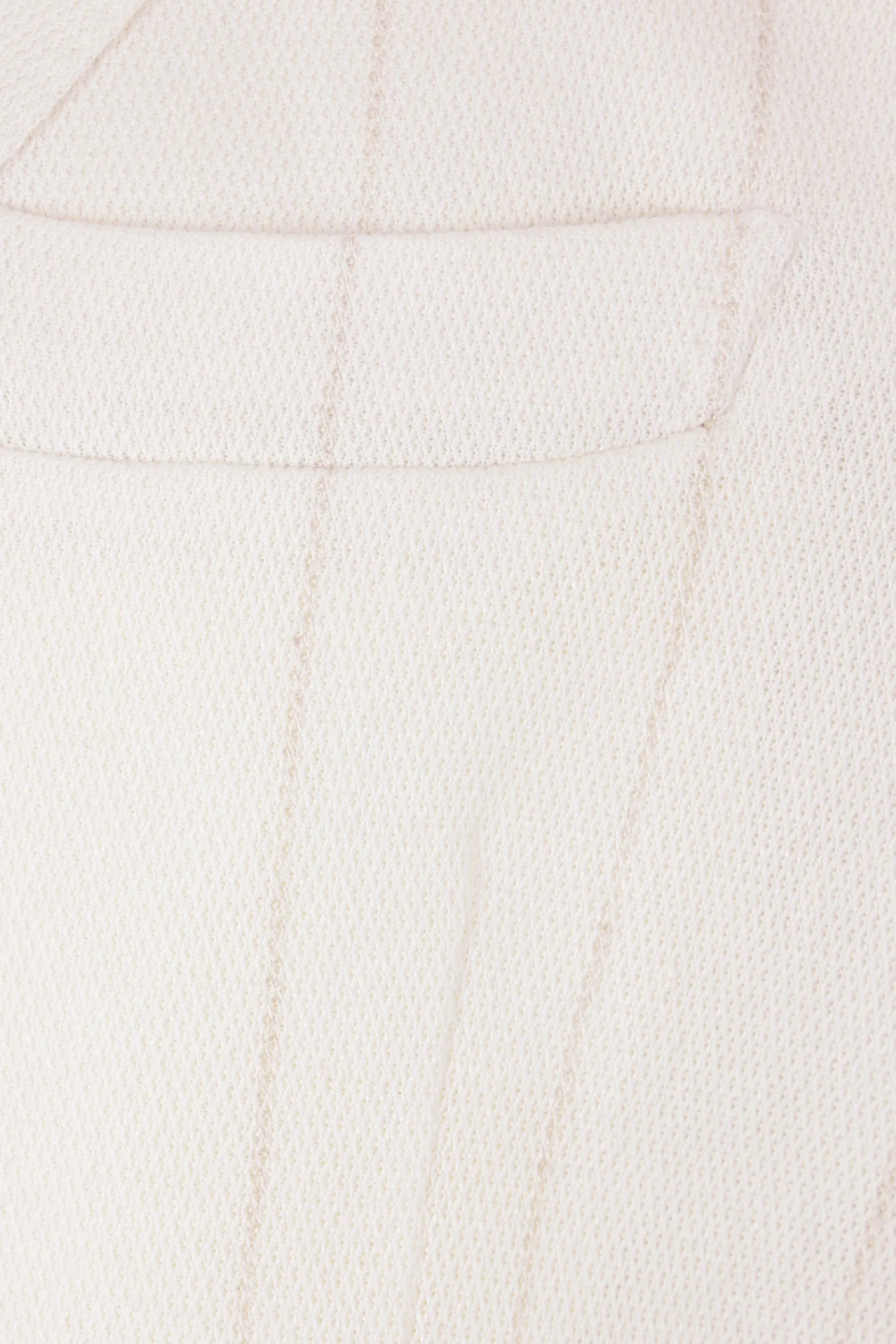 Pinstripe Cotton-Linen Single-Breasted Jacket