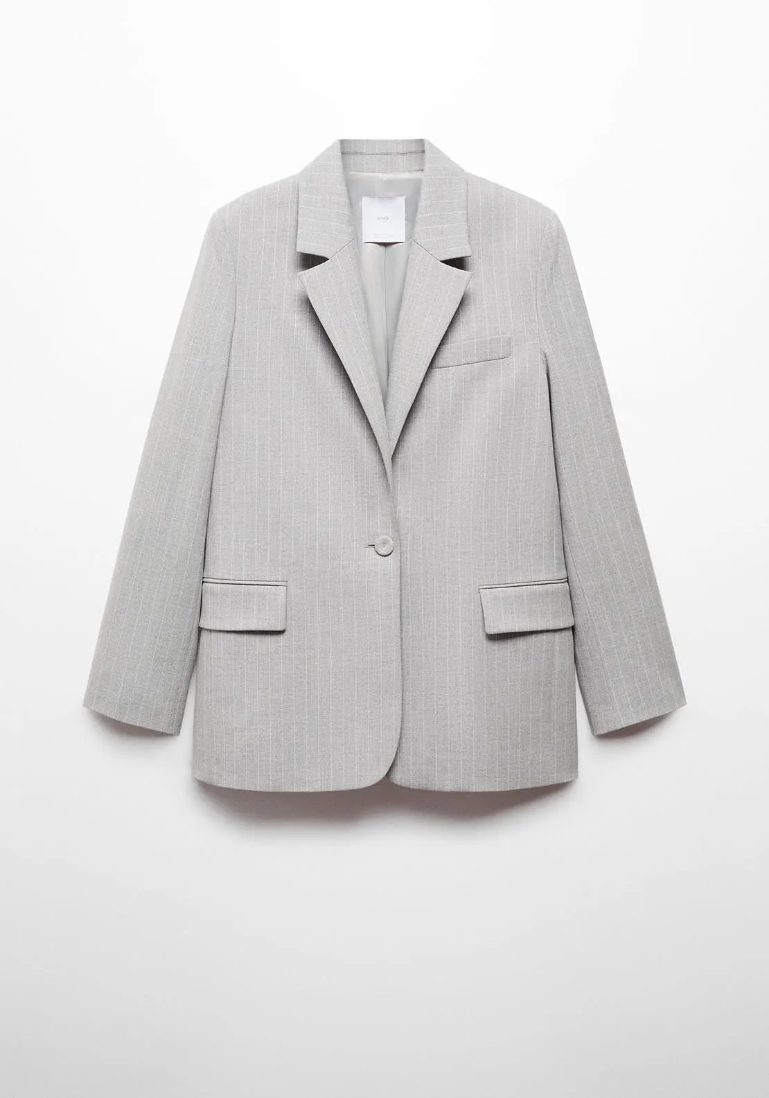 Pinstripe suit blazer