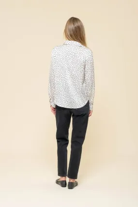 POLKA DOT BUTTON DOWN SHIRT