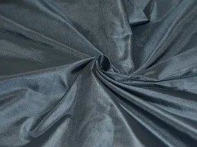 Precut Of 1.5 Meters Of Graphite Silver Plain Pure Silk Fabric