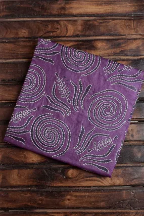 Purple Kantha Silk Blouse