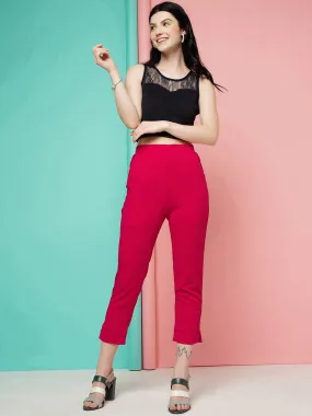 Rani Cropped Slim Fit Zip Fly Trouser