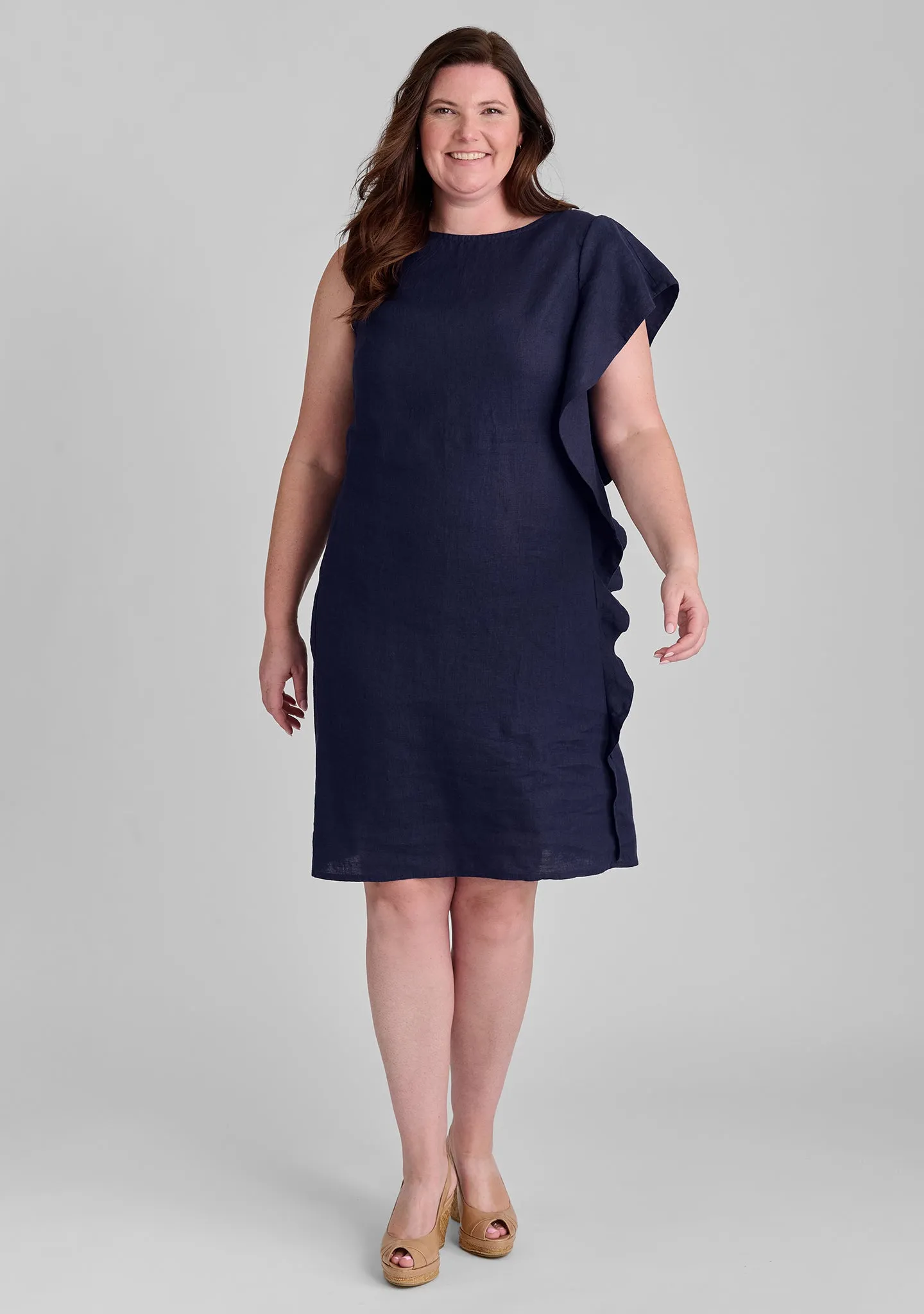 Social Dress - Linen Shift Dress