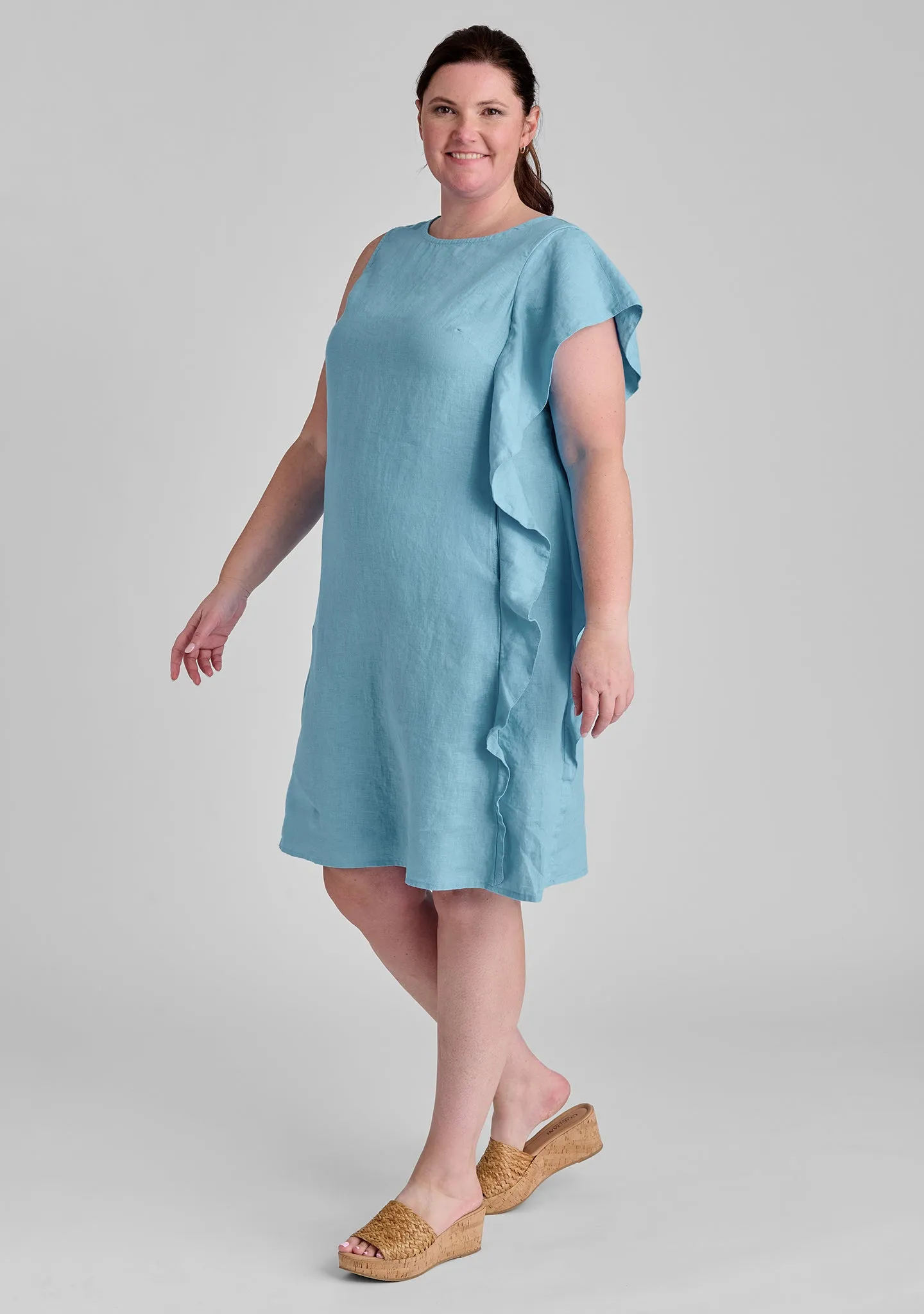 Social Dress - Linen Shift Dress