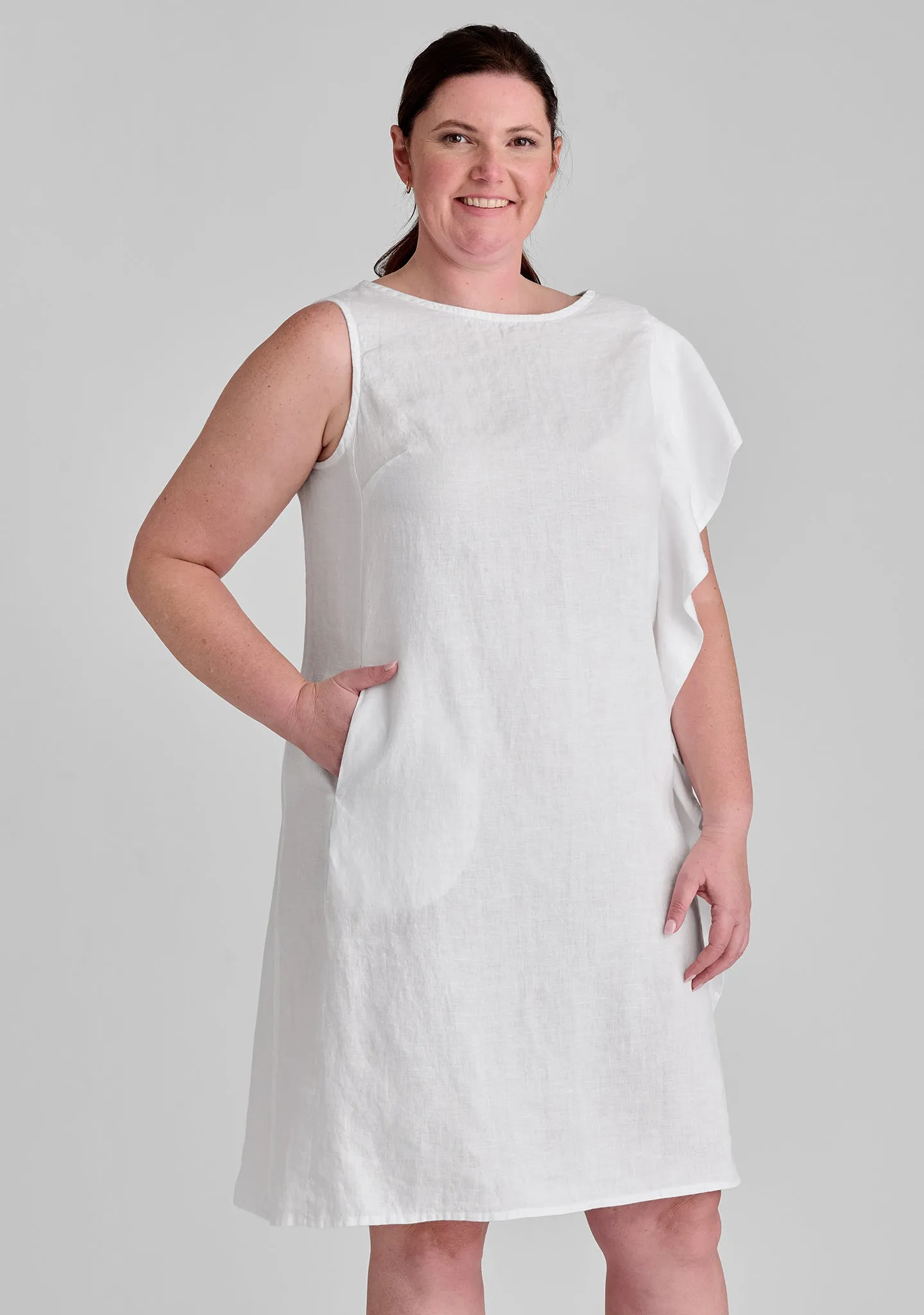 Social Dress - Linen Shift Dress