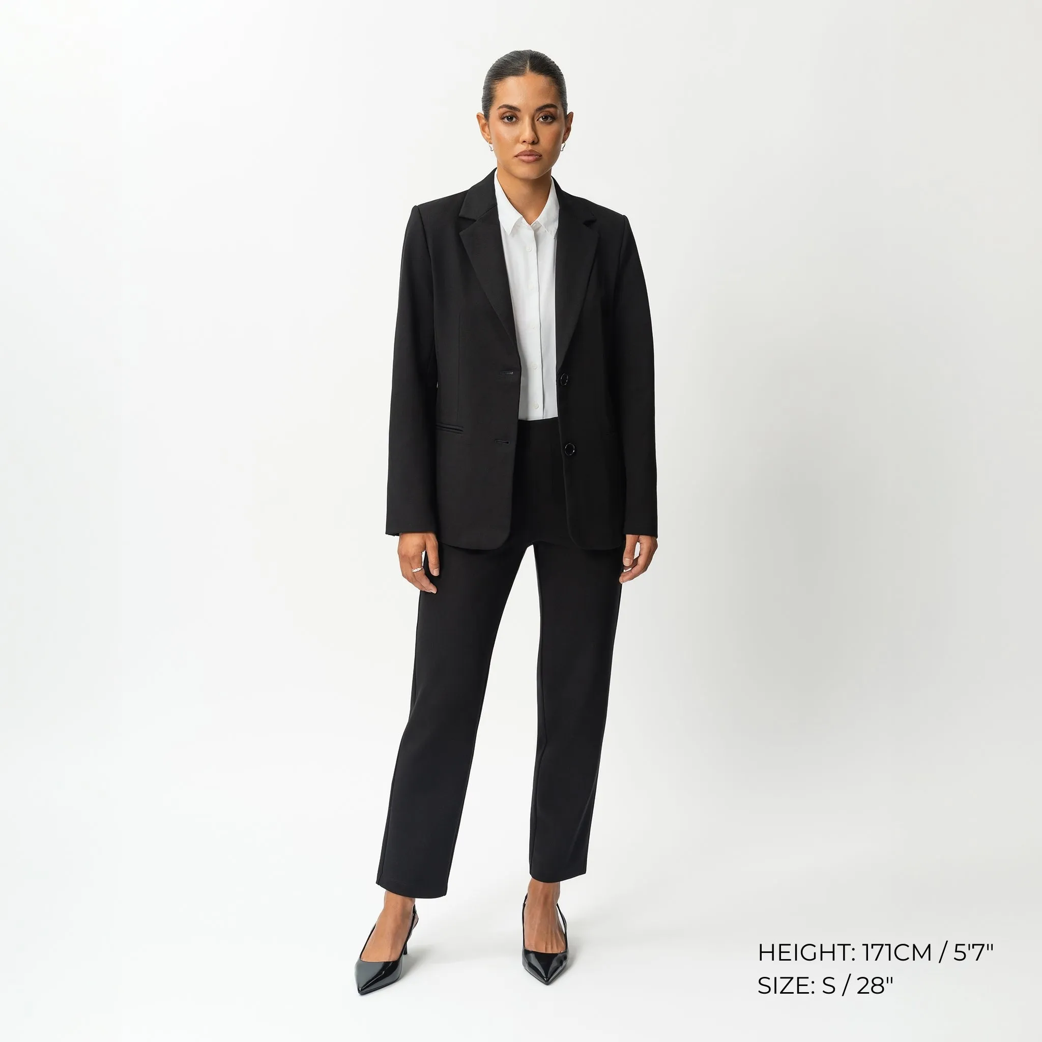 Tailored Ponte Straight Trouser