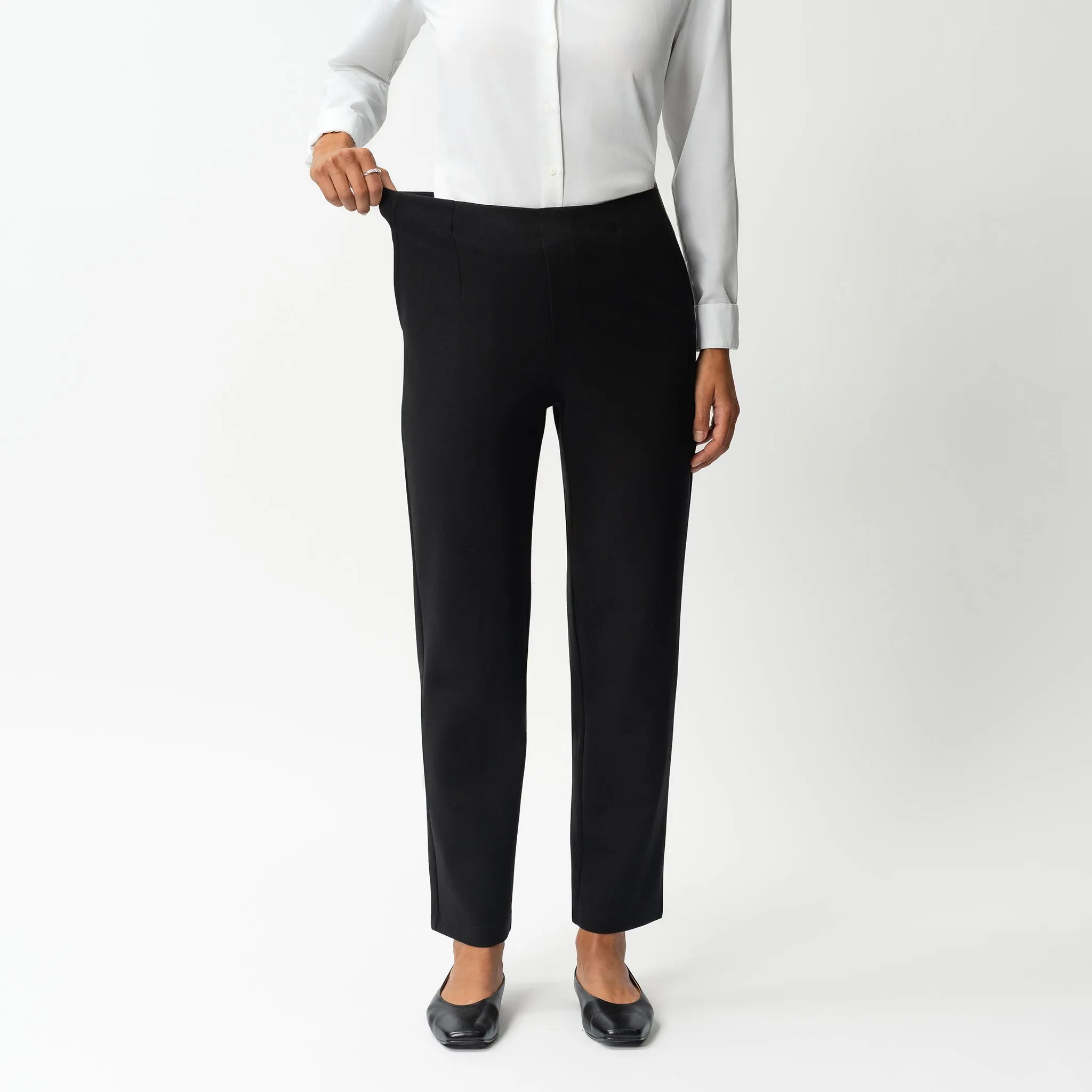 Tailored Ponte Straight Trouser