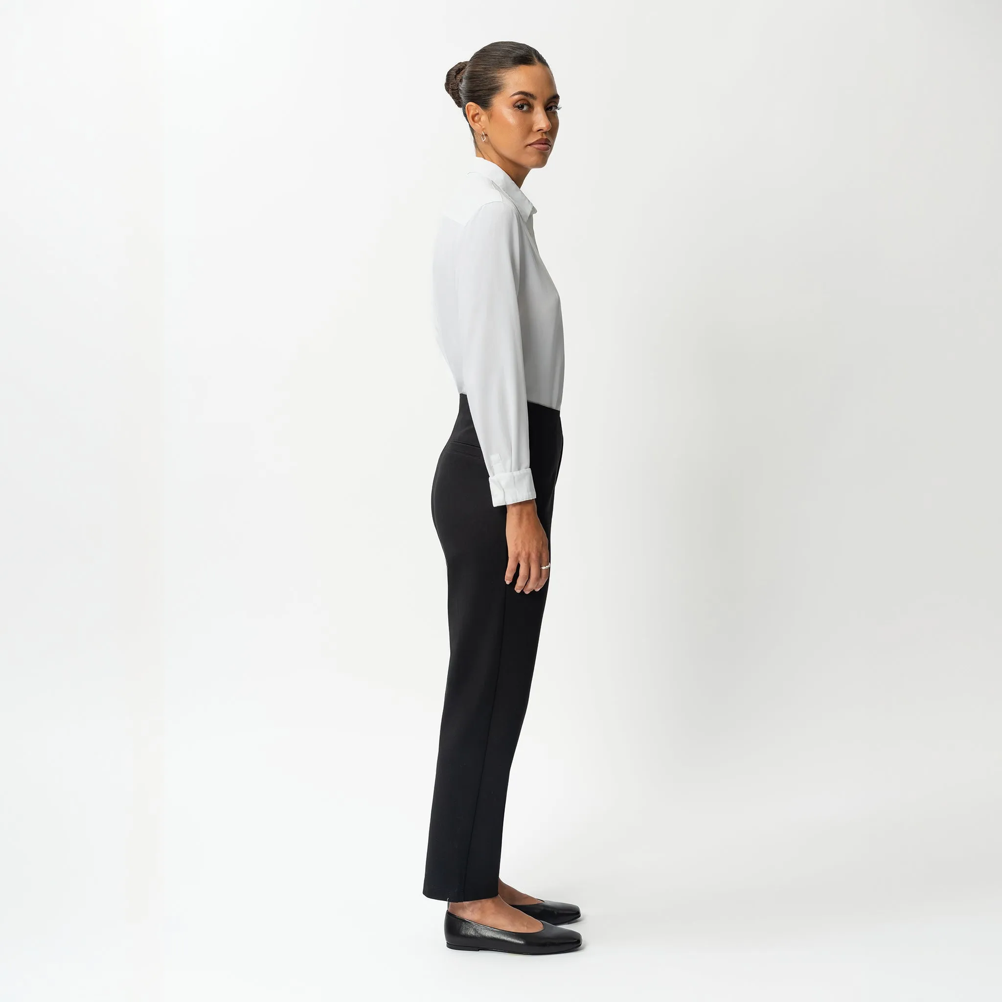 Tailored Ponte Straight Trouser