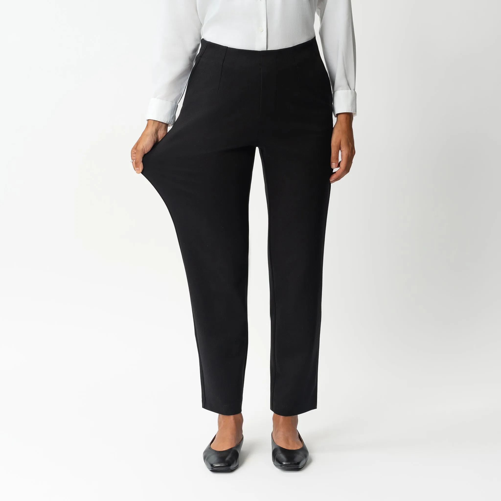 Tailored Ponte Straight Trouser